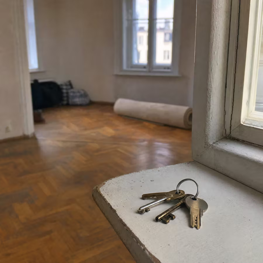 Klucze przekazywane po opróżnieniu mieszkania po najemcach